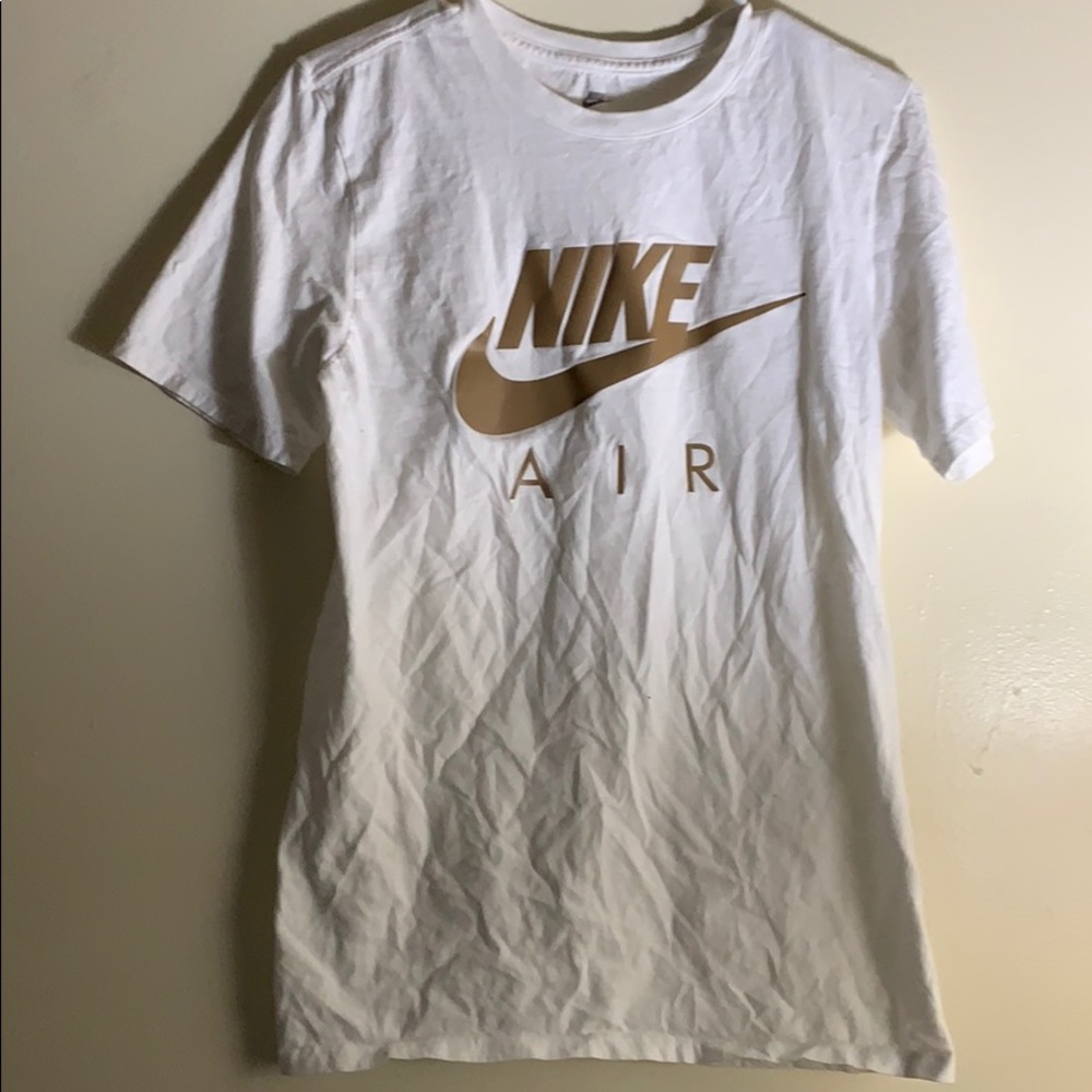 Nike Air The Nike Tee White/Gold Reflective Shirt